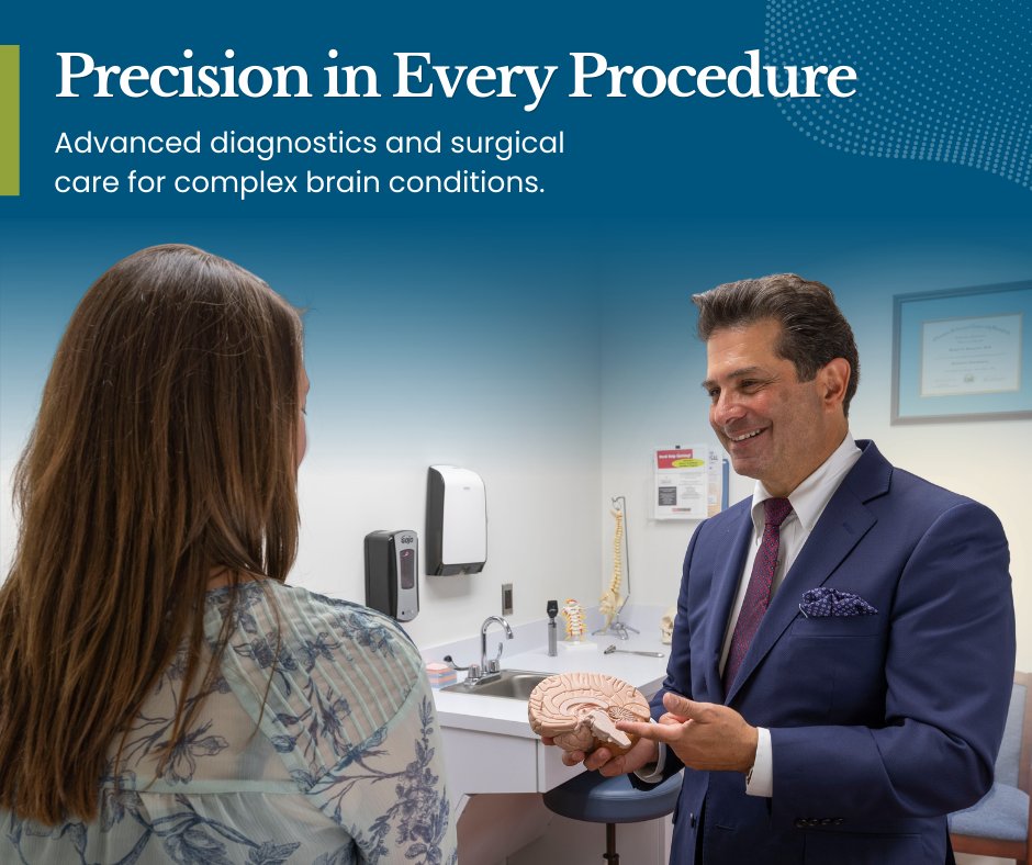 NeuroOfNJ's tweet photo. Navigating a complex brain condition requires both precision and a personalized touch. From tumors to aneurysms, we offer advanced diagnostics and innovative surgical solutions designed for your specific needs. You’re in expert hands. https://t.co/QitCvzNZvf https://t.co/AWAz9Jj4gR