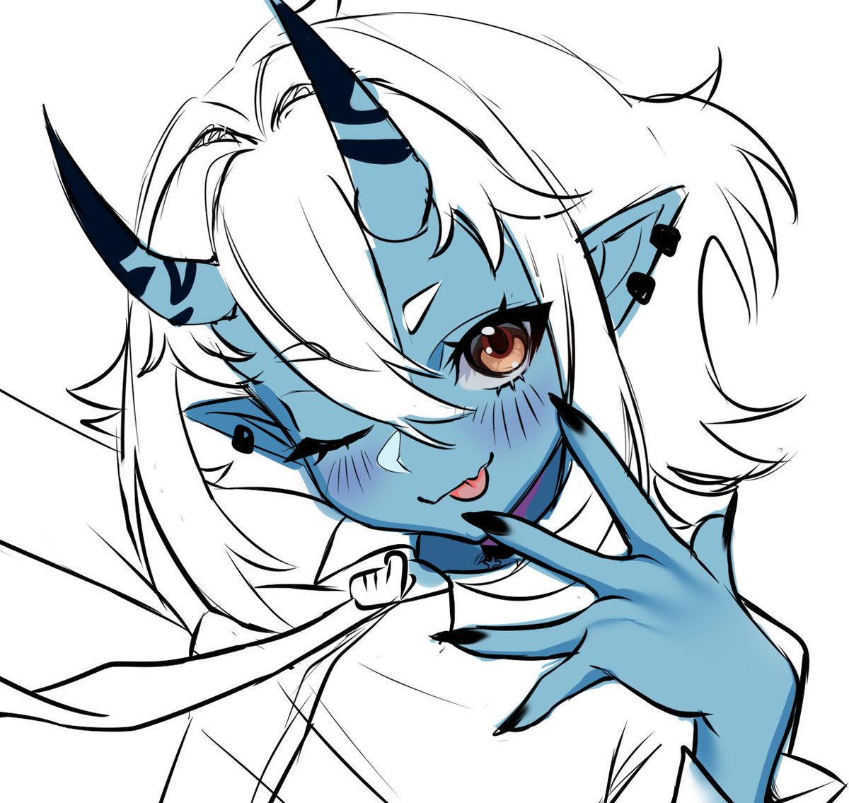 _RRR3NA's tweet image. Soukaku my baby ⸜(｡˃ ᵕ ˂ )⸝♡
warm up sketch^^