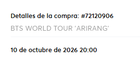 Grifoxd2's tweet photo. Se logró Ticketmaster 🤠 https://t.co/MEgr4RZxom