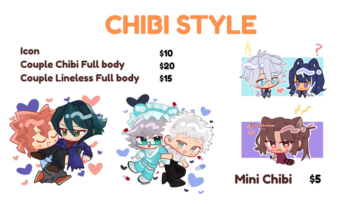[RTs ♥️🫶]
hello! my cms are finally open after a long while! all purchases will have chibi heads of their character as freebies 💌🫶

order here —> vgen.co/karusekki0

#vgen #vgencomm #yumetwt
