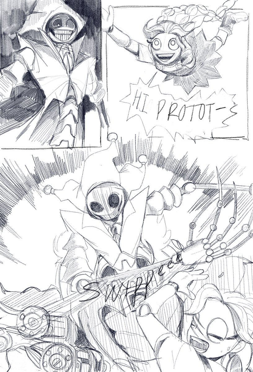 Carina2Cl's tweet image. A comic about Lily fresh out of brainwashing. Btw, I'm taking some creative liberties, like Giblet here since I think it made sense for him specifically to be the most receptive to her.
#poppyplaytime #prototype #lilylovebraids #giblet
