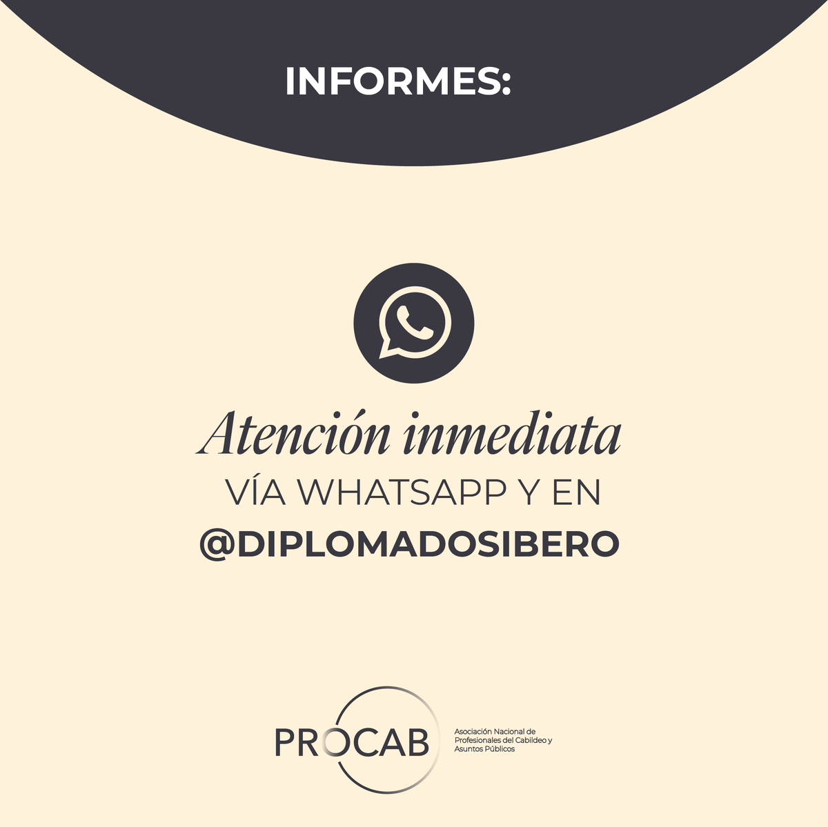 ¡Únete a un programa integral y profesional de 5 Módulos especializados! Solicita más información por nuestros canales oficiales.

📲 WhatsApp disponible
📞 55 5950 4226
📧 informesdec@ibero.mx

¡Te esperamos en clase!

#EducaciónContinua #Ibero #Cabildeo