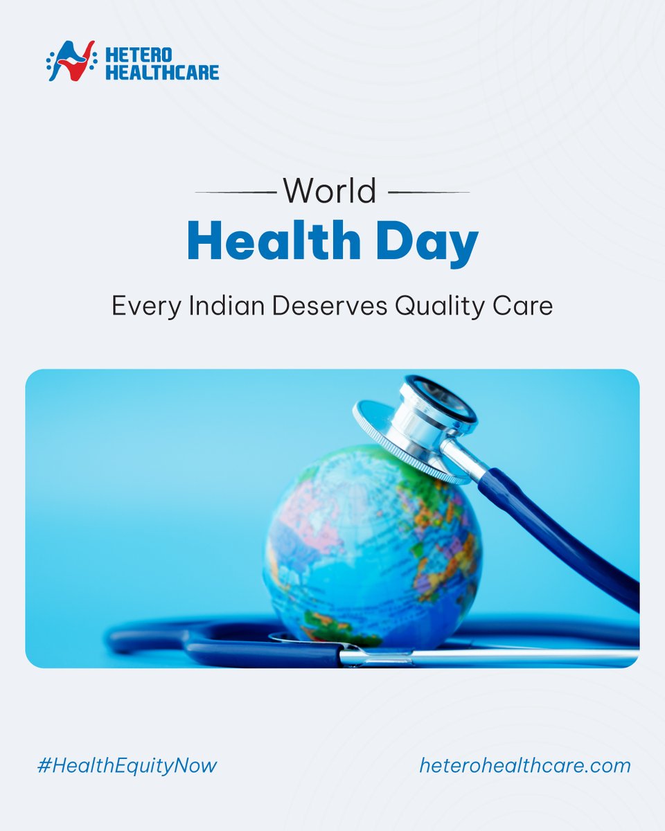 _HHCL_'s tweet photo. Healthcare gaps still affect millions across India.

This #WorldHealthDay support universal health coverage — because health is a right, not a privilege. 🇮🇳

https://t.co/Rpc865g6VE

#WorldHealthDay #HealthForAll #AccessibleHealthcare #HeteroHealthcare https://t.co/5cbdCEI5Yv