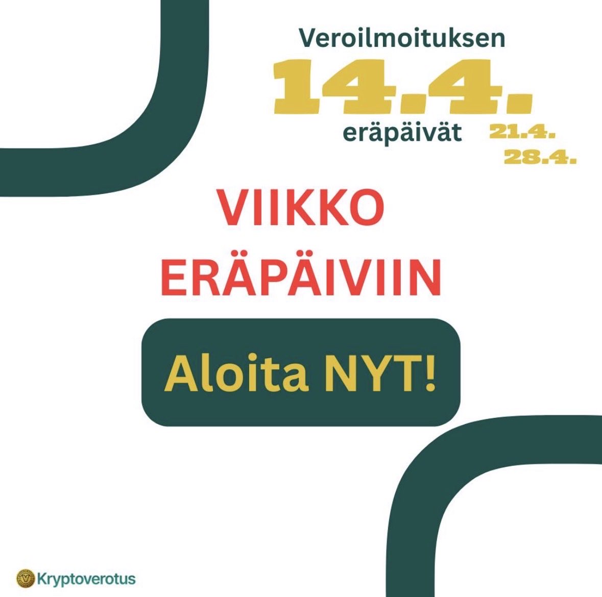 kryptoverotus's tweet photo. Veroilmoitus vielä täyttämättä? ⏳ https://t.co/H7ZYAnWIsv