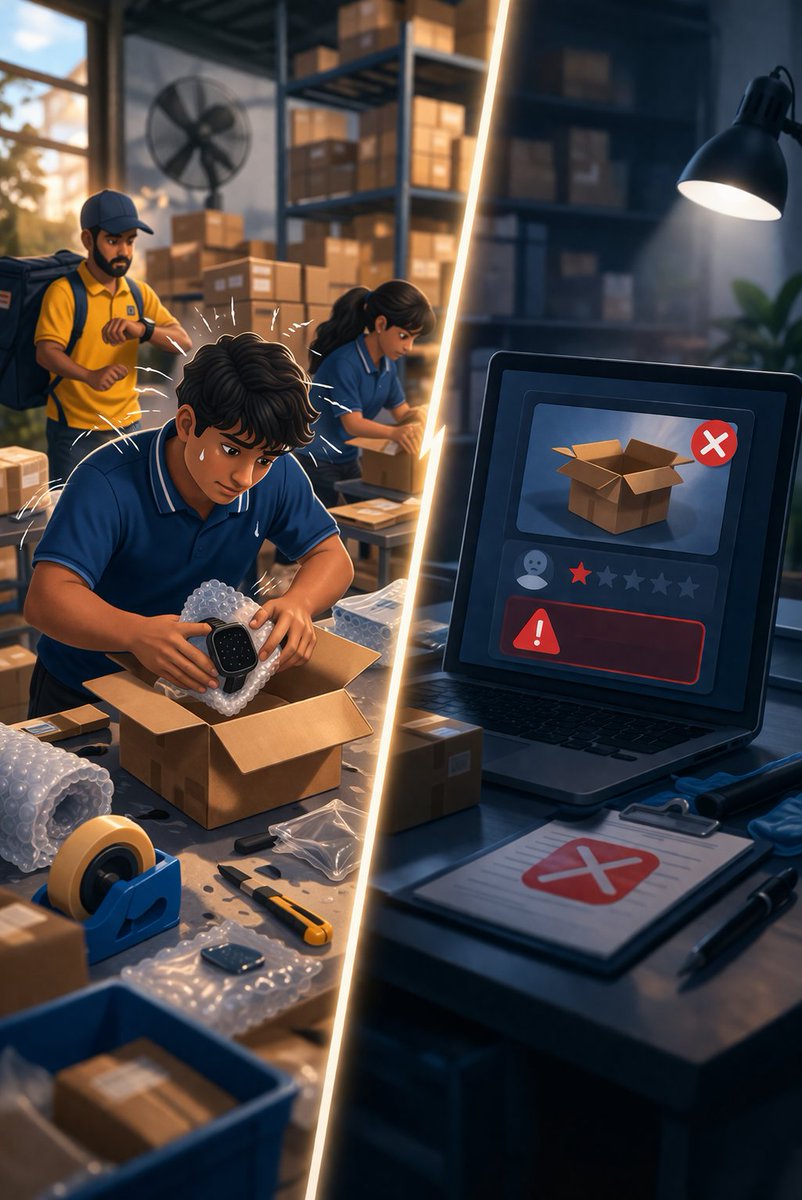 TrustPackai's tweet photo. “Sir, recording packing will slow us down… the pickup guy is waiting.”
I hear this in warehouses all the time.
And honestly, it sounds reasonable.
Until that exact shipment comes back with an “Empty Box” claim.

#TrustPack #Ecommerce #D2C https://t.co/2mpkOunhqo