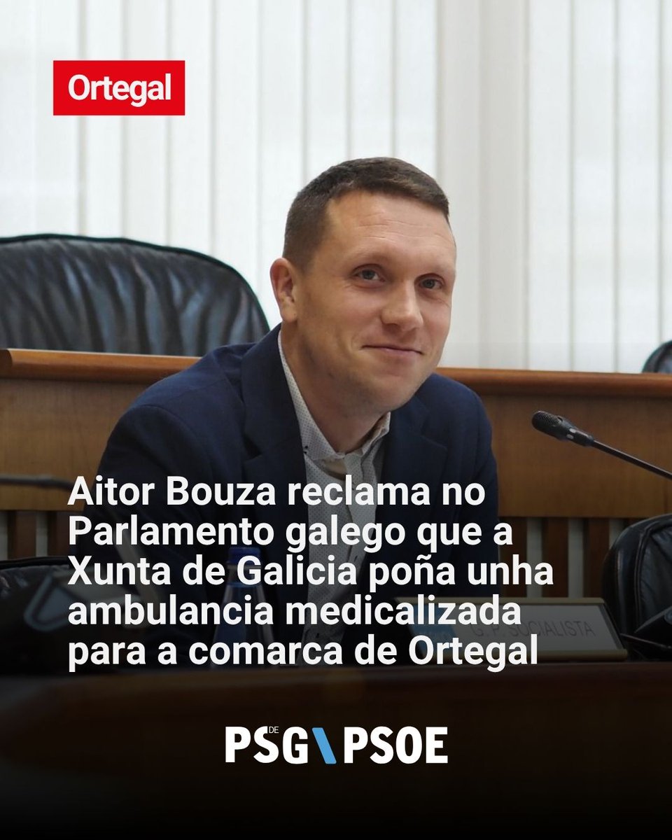 A comarca de Ortegal leva máis de 20 anos reclamando unha ambulancia medicalizada 🚑

Levamos unha vez máis esta reivindicación ao Parlamento de Galicia, como fixemos tamén nos concellos da bisbarra 🌹

ℹ️ Máis info en f.mtr.cool/tvwmdnvunl