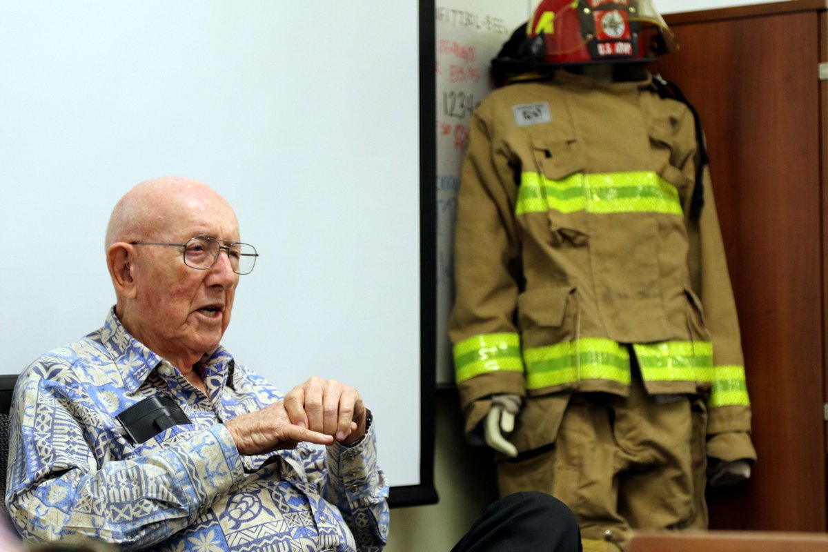 Valor_Gear's tweet photo. #firemen #firefighters James Davis: The Last Firefighter of WWII
When Quiet Courage and Dependability Save Lives
Born in 1924 and blind in one eye, James Davis expected to be rejected for WWII service. Instead, his wildfire fighting experience got him accepted. He served with the 1024th Army Engineer Fire Fighting Platoon in North Africa, Italy, France, and Germany.
On D-Day +1, he fought fires of all kinds—including German incendiary rounds aimed at American artillery—while under constant bombs and bullets. Armed only with water hoses, he and his platoon saved many lives. His limited sight was never an obstacle.
Now 102, he continues to inspire firefighters nationwide with talks on firefighting history, including the ancient Roman Vigiles. Valor is in you. Set it free.