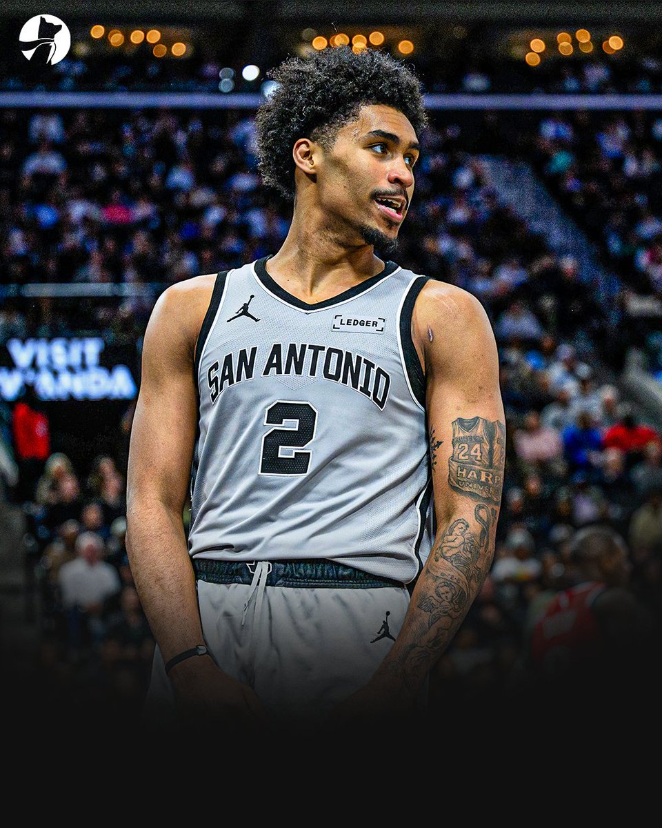 Underdog's tweet photo. Dylan Harper is shooting 51.7% from three across his last 20 games this season.

Over his first 47 games, he was shooting 28.1% from deep. https://t.co/yGw1ulPNsa