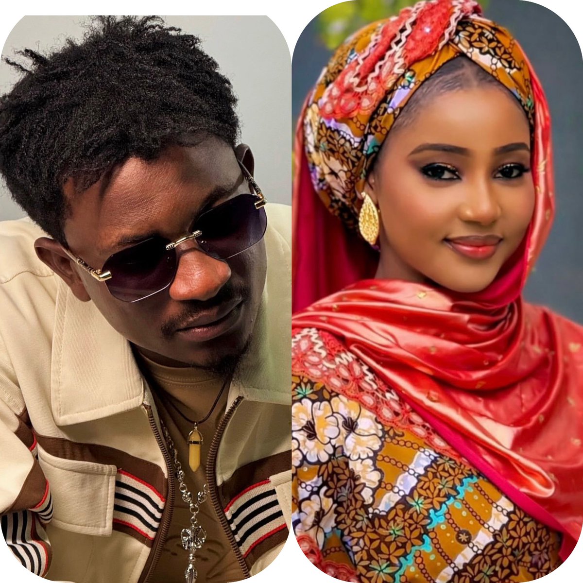 Babasadieq's tweet photo. A wedding has been solemnized between Popular Kannywood Artists Hamisu Breaker and Hafsat Idris. May God bless their union with love, peace, and a lasting marriage. https://t.co/gRTgYrJASY