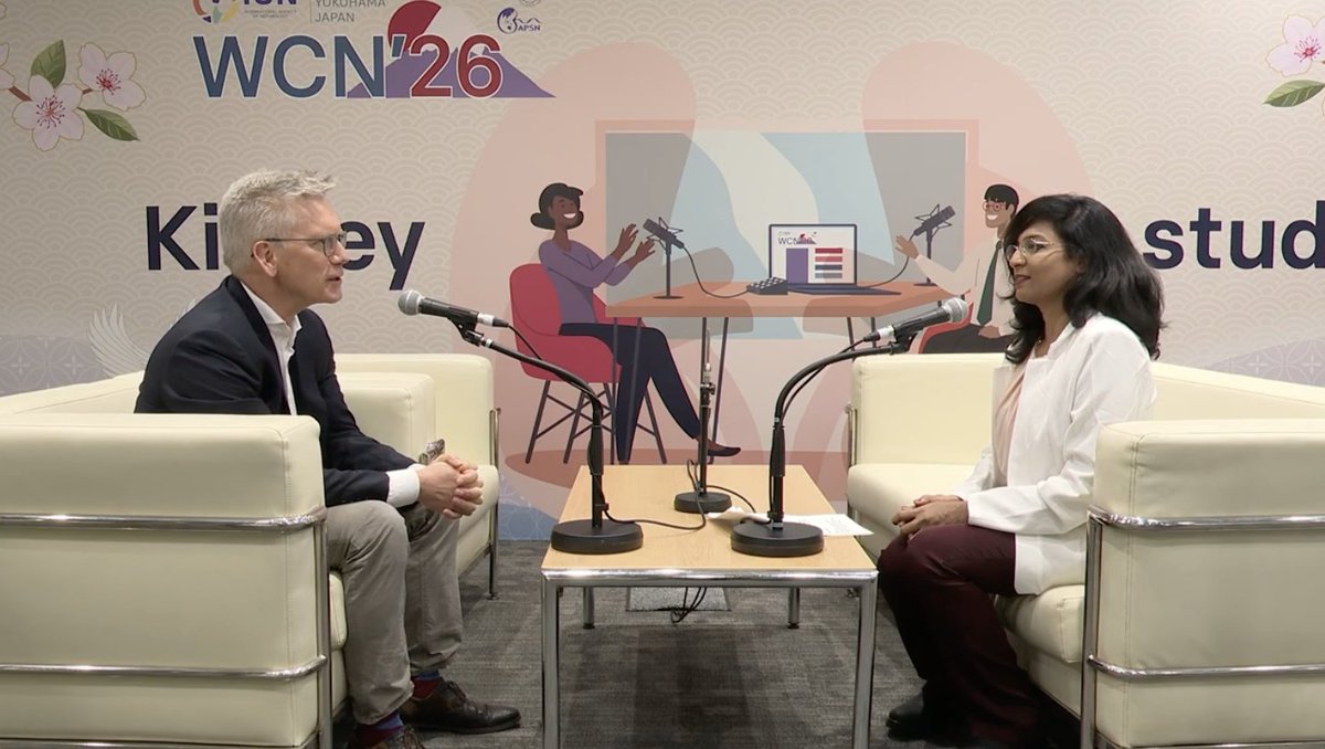 ISNkidneycare's tweet photo. At #ISNWCN, we spoke with Professor Ron Gansevoort, recipient of the Lilian Kaplan International Prize.

His message is a powerful reminder of the link between research and clinical care in nephrology:

“Be inspired. We are all clinicians. That's our basic task.”

In his closing remarks, he encourages the next generation of nephrologists to engage in research while staying grounded as clinicians—both roles are essential to improving patient care.

🎥 Watch the full interview:
https://t.co/zjqbuPo3pf