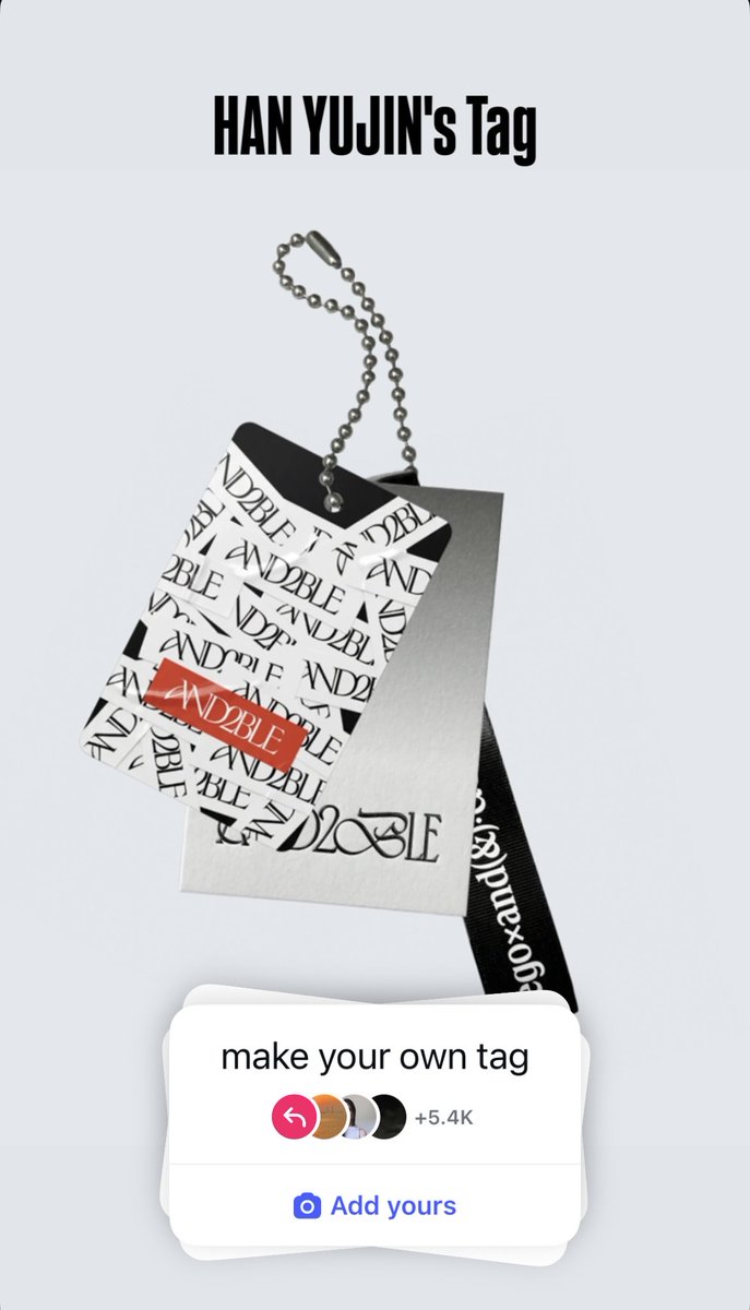 AND2BLE_GLOBAL's tweet image. "KIM GYUVIN'S TAG"
"HAN YUJIN'S TAG"

#AND2BLE #앤더블