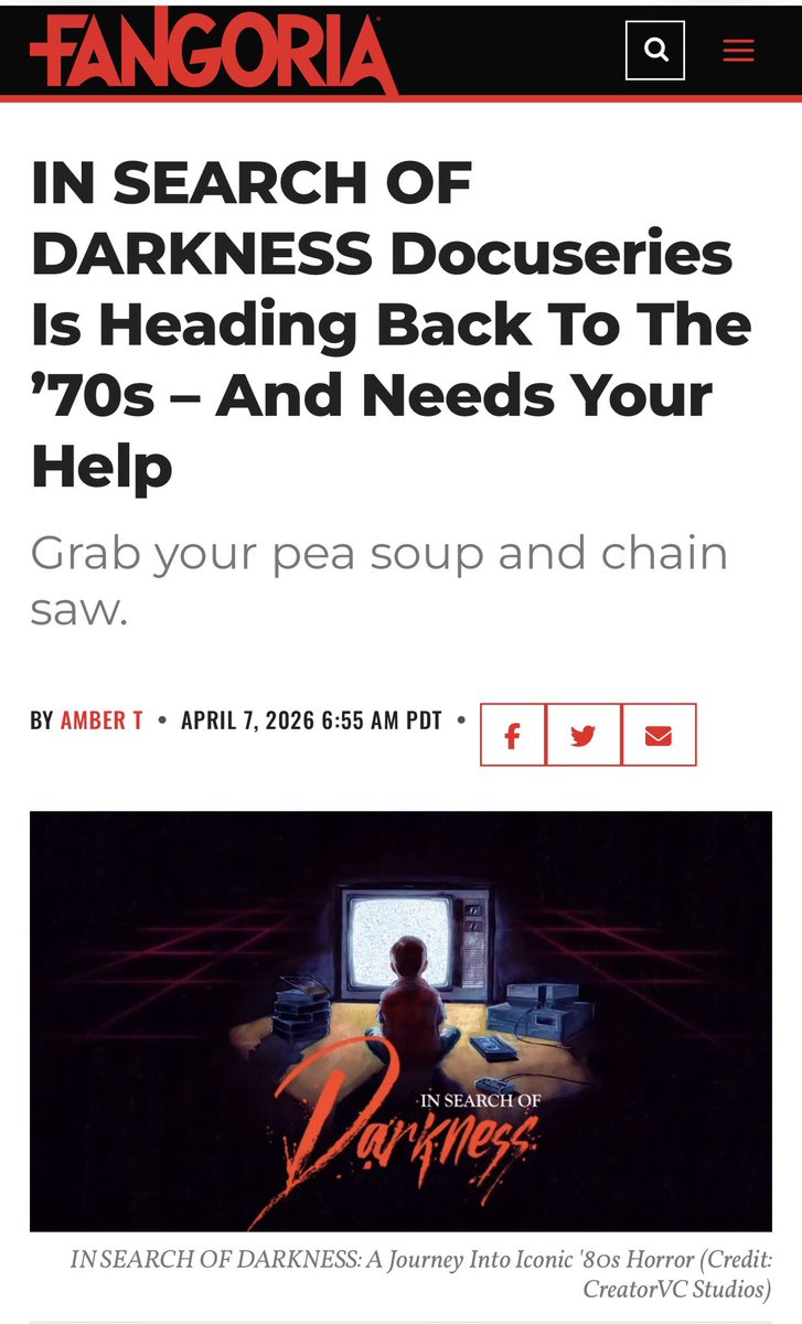 In Search of Darkness tweet media