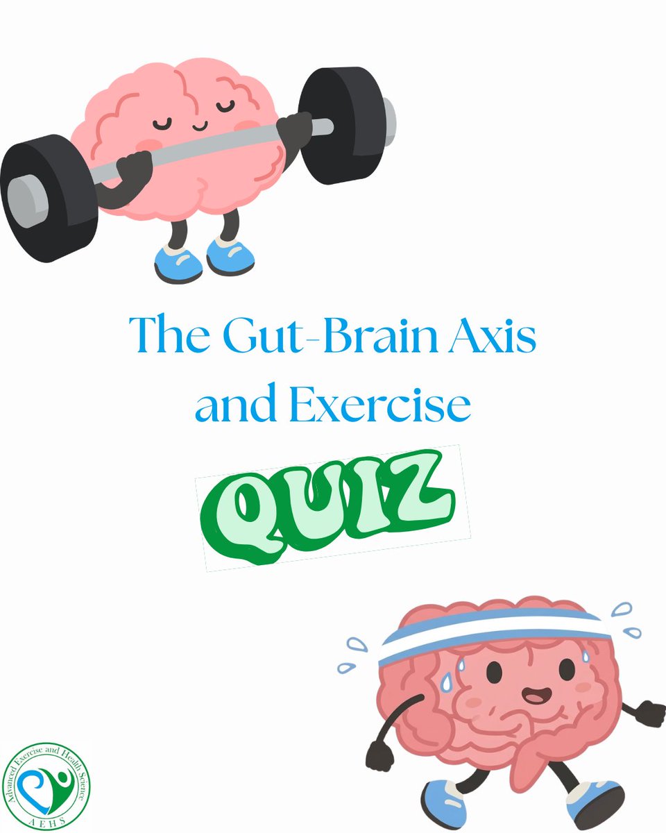 AdvExHlthSci's tweet image. Exercise = a single intervention that impacts multiple systems at once, especially relevant for aging and chronic disease. Test your knowledge with our quiz adapted from a new AEHS review!

#AEHS #GutBrainAxis #ExerciseScience #Microbiome #BrainHealth #HealthyAging