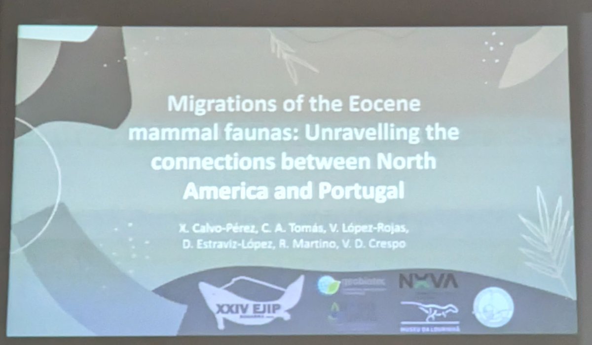 DarioEstraviz's tweet photo. Grande @XairoCalvo presentando en el @EJIP2026 #EJIP2026 nuestro trabajo sobre las migraciones de mamíferos de Norteamérica a Portugal! 

@Roberta__aska @victorlr15 @vidacres https://t.co/JclinuL1JA