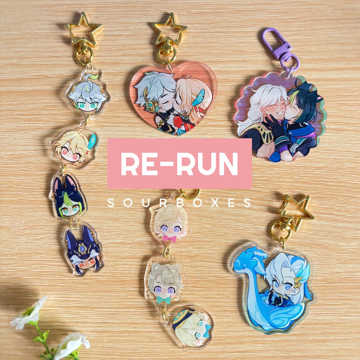 (2/2)
⭐️This update will also have in-stocks of my last enameI pins and re-run of some genshin acrylics!
🛍️ Re-run items are pre-orders and can be combined with in-stock items in the same order
🌎 I can ship worldwide from México! 🇲🇽
🛒 All prices will show in Mexican pesos (MXN)