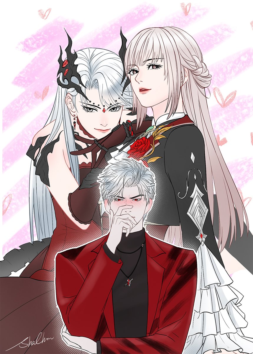 ShaChou_SC's tweet photo. "Which one did you lose—this witch on the left, or this noble lady on the right?"

#Sylus #LoveandDeepspace https://t.co/fNLtc3djIc