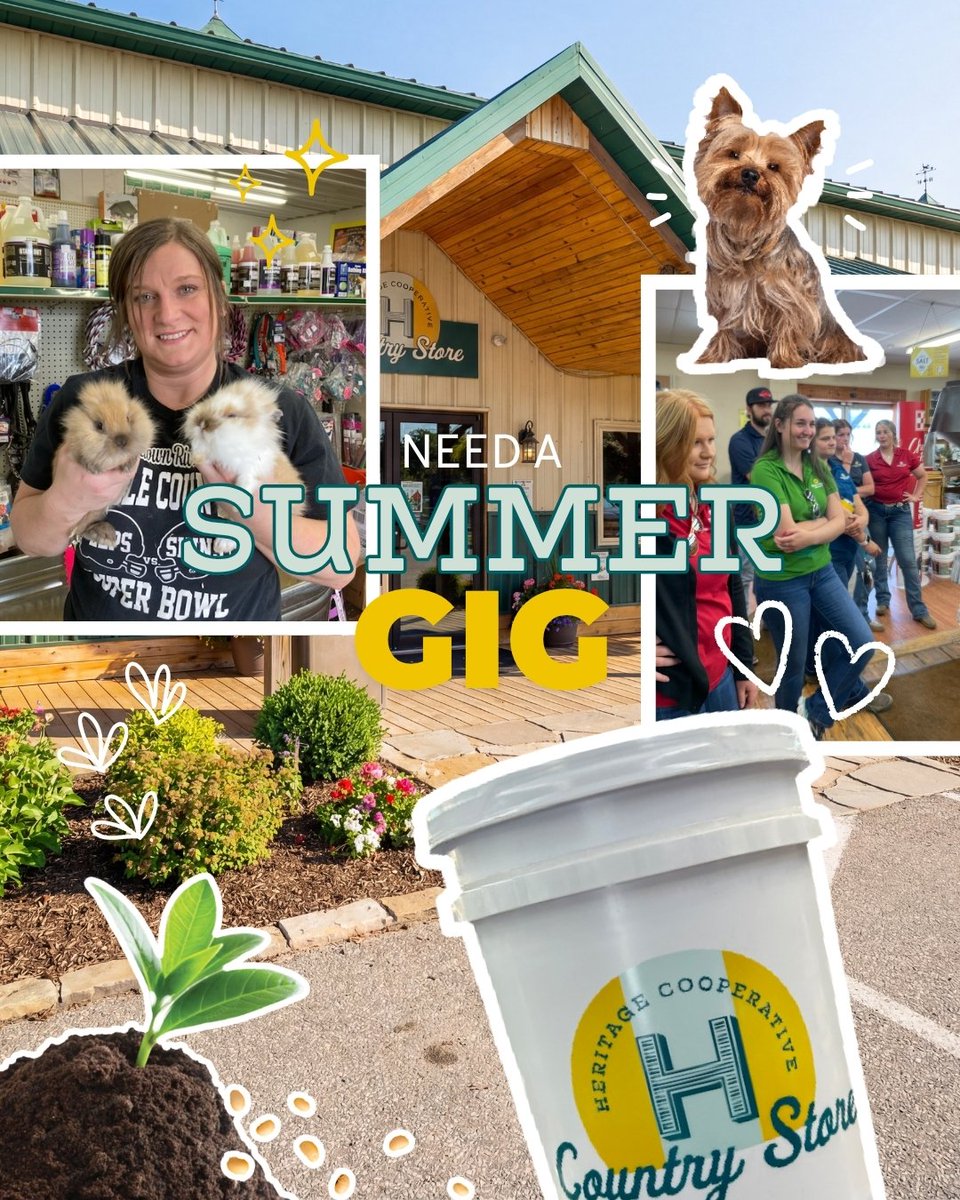 HeritageCoop's tweet image. Need a summer gig?🌞
Or know a student who does while they’re home for the summer? We’re hiring seasonal positions at select #HeritageCountryStore locations from May-August.

Apply today! heritagecooperative.com/careers
 
#HeritageCooperative #SummerJob #NowHiring  #FirstJob #OhioJobs