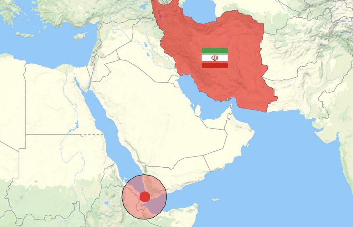 RealFareedKhan's tweet photo. JUST IN: 🇮🇷 Iran says allies will close Bab al-Mandab Strait if conflict escalates, Reuters reports. 

12% of world trade passes through it. https://t.co/GkwD9jUgPp