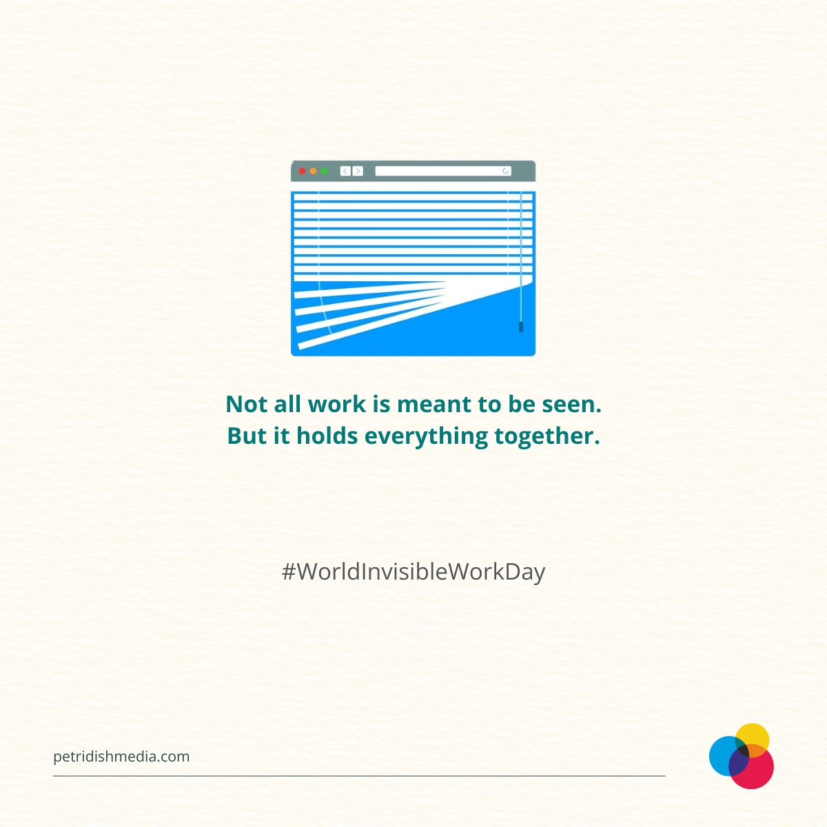 Not all work shows up in outcomes.

Some of it happens quietly —
in thinking,
in alignment,
in holding things together.

The visible is only part of the story.
What supports it is often unseen.

#WorldInvisibleWorkDay #SystemsThinking #InvisibleWork #Leadership #Clarity