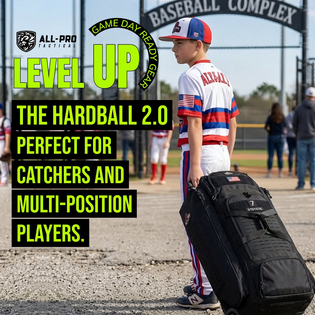 AllProTactical's tweet photo. 🎒 Multi-Position Travel Baseball Bag ⚾ 
Perfect for catchers and multi-position players. Smart storage, easy transport, and built for long weekends on the road.
-
Level Up! your gear = https://t.co/8CGuIftOiA https://t.co/oObsxxgCyX