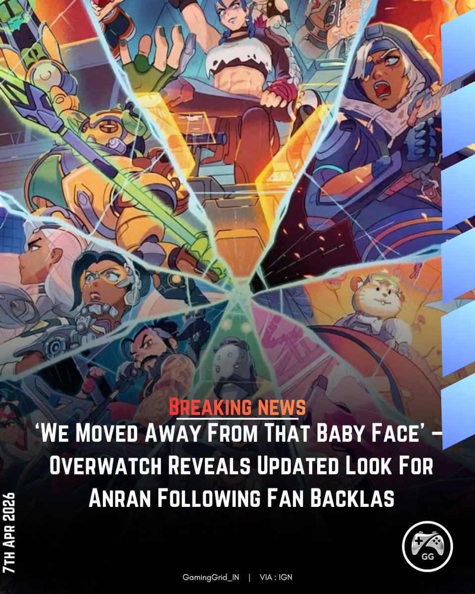 GamingGrid_IN's tweet photo. The redesign follows backlash from fans and Fareeha’s voice actor, who called it “a hill worth dying on.”Critics pointed to Overwatch’s“Same Face Syndrome,”where characters like Brigitte, Tracer, Kiriko, Juno, and Anran shared overly similar facial features.
Follow @GamingGrid_IN https://t.co/pBIUDKSKHT