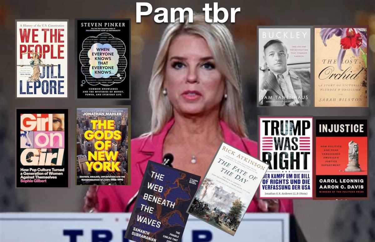 blubbqq's tweet photo. #pambondi #trump #usa #tbr #book https://t.co/qa53Isfdsx