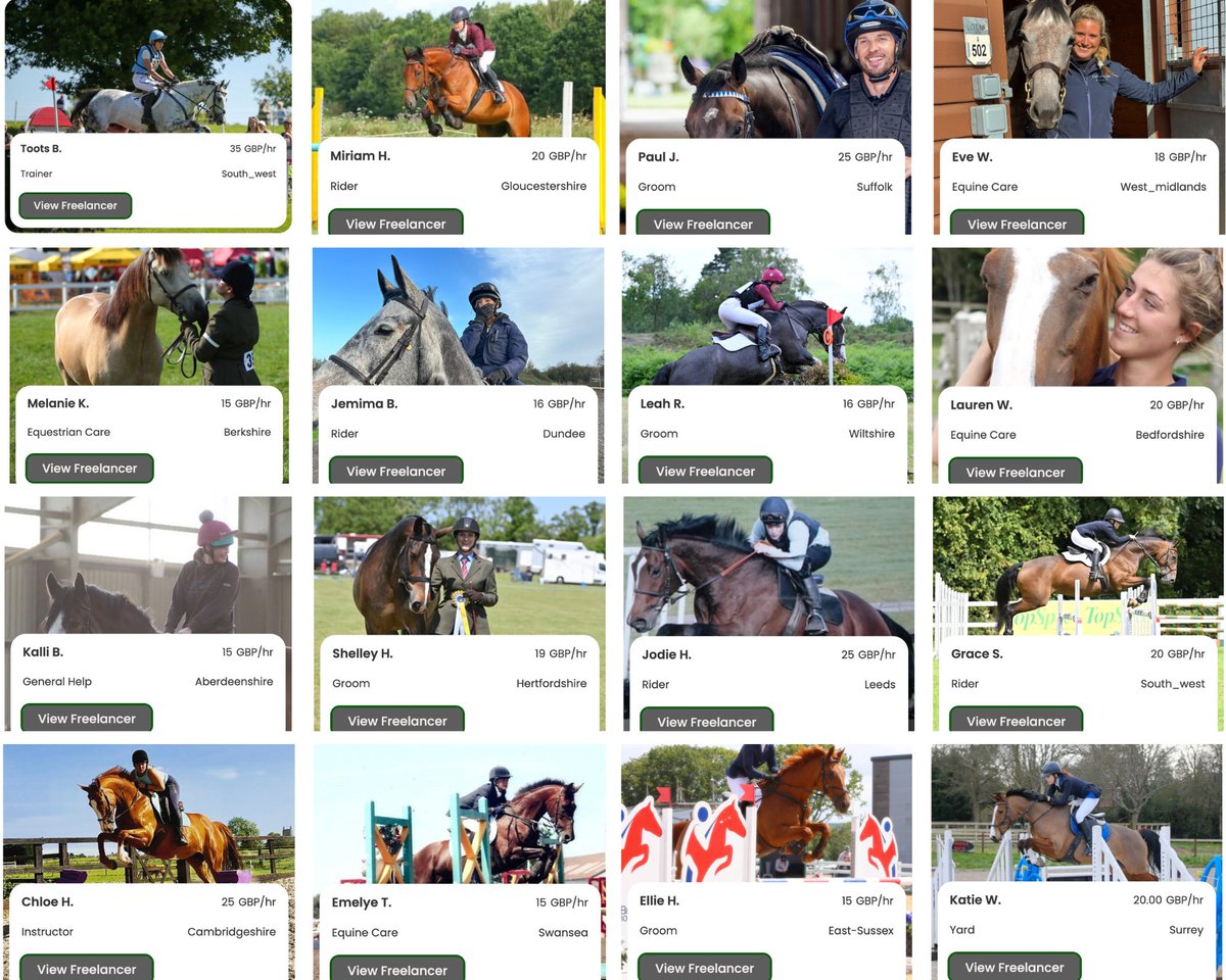 TallyHOTalent's tweet image. Just some of our great freelancers who are available right now! 

Do you need cover? 

#freelancer #equine #horseracing