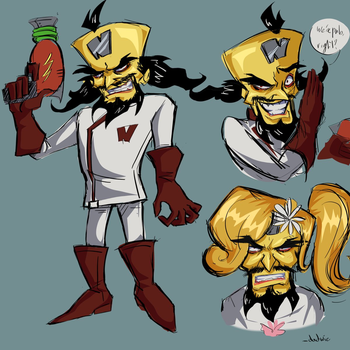 _Dadwie's tweet photo. Idk sketches for practice 😵‍💫

#crashbandicoot #crashbandicootfanart #neocortex https://t.co/AXnLg1xWmZ