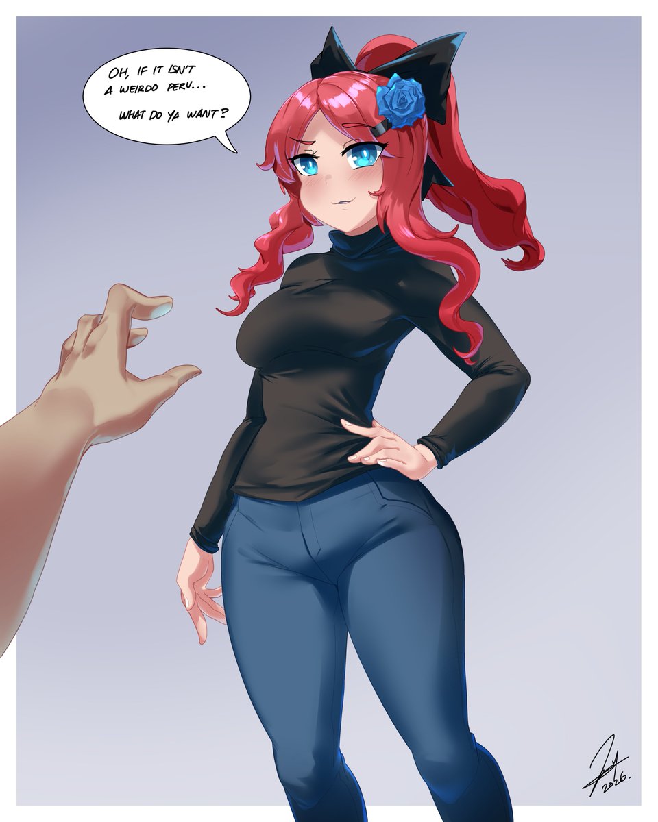 doppelarts's tweet photo. Supposedly, it's a magical sweater that adjusts your body proportion to normal size.
Here you go, Twitter.

Thank you Katz (from Discord) for your patronage! https://t.co/OwCqRxhMYA