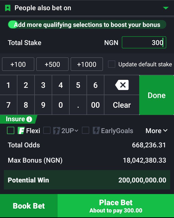 Na as I come Twitter last week, I come see say people dey vex with Sporty bet 🤣🤣

If all of you win 200 million with 100 naira??
Sporty bet company will automatically close now...
So I'm surprised why am seeing many tickets with 200 million win

Has anyone won it before??????.