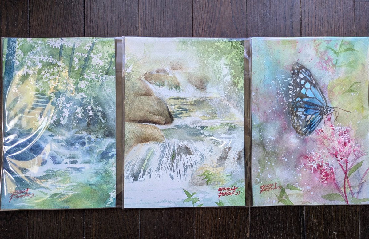 湧（わい）透明水彩 tweet media