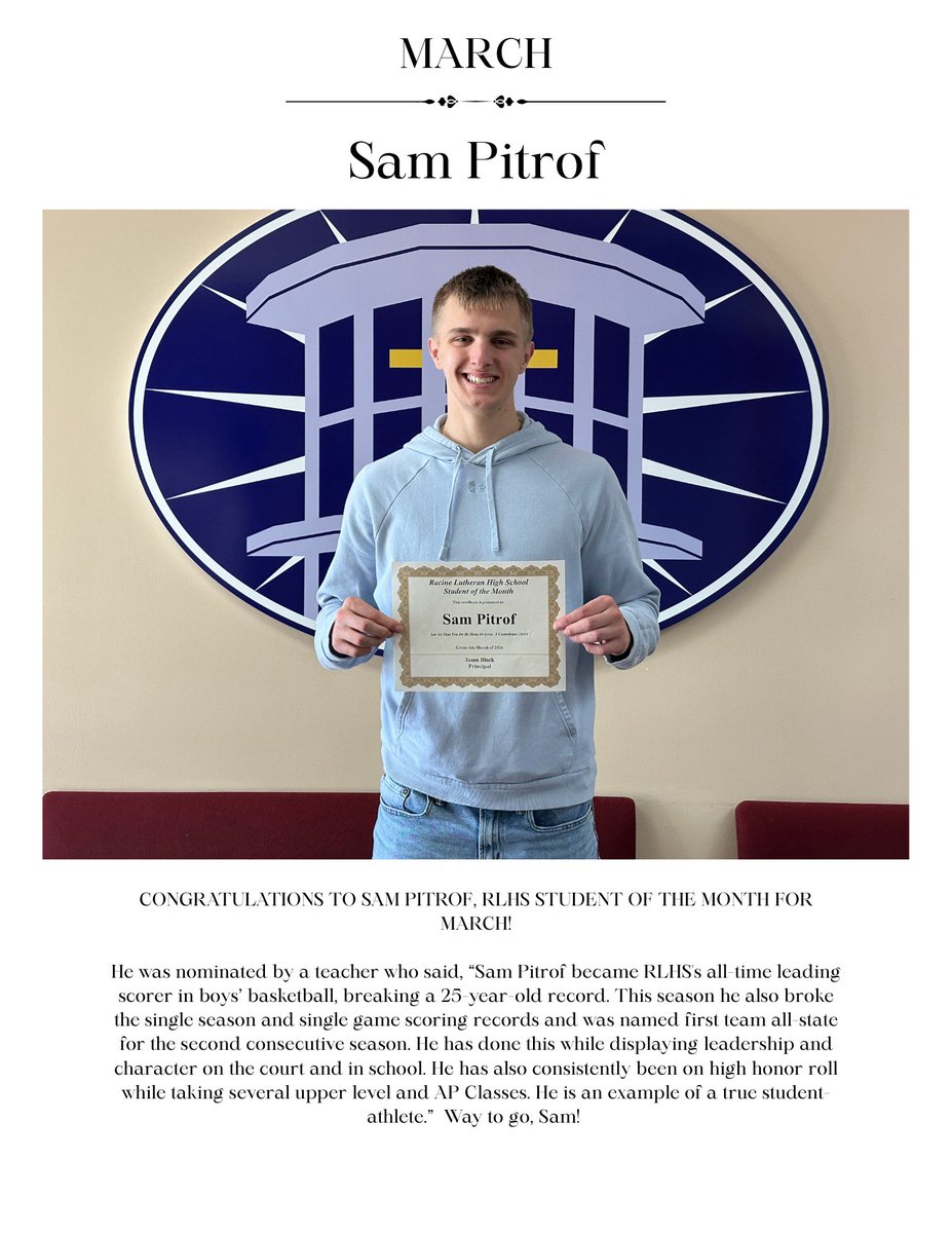 Racine Lutheran High tweet media