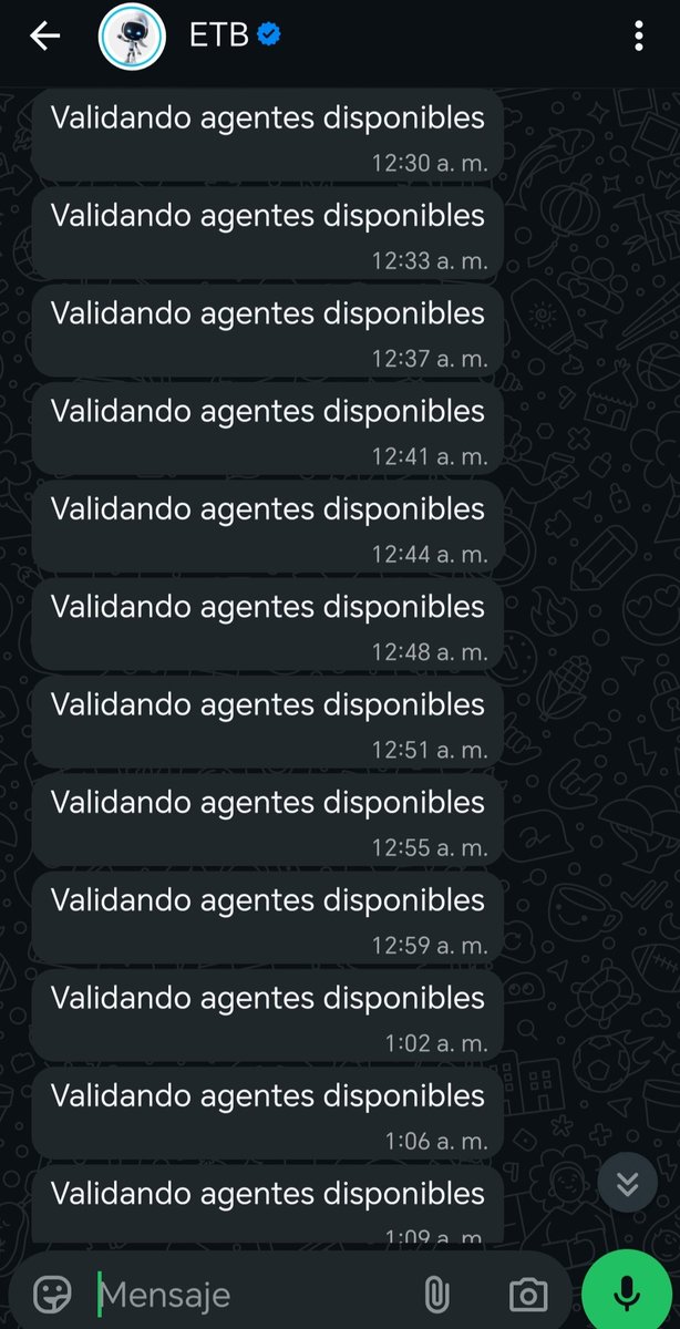diegozma's tweet photo. @CRCteresponde @sicsuper @CRCCol @ETBsoluciones Hola @sicsuper @CRCCol que hacemos @ETBsoluciones desde ayer a las 12 pm me han enviado el mismo mensaje cada 3-4 minutos. Durante toda la noche no permitieron descansar.

Comones posible que una empresa no tenga ningún tipo de regulación? https://t.co/osmfvb5lTp