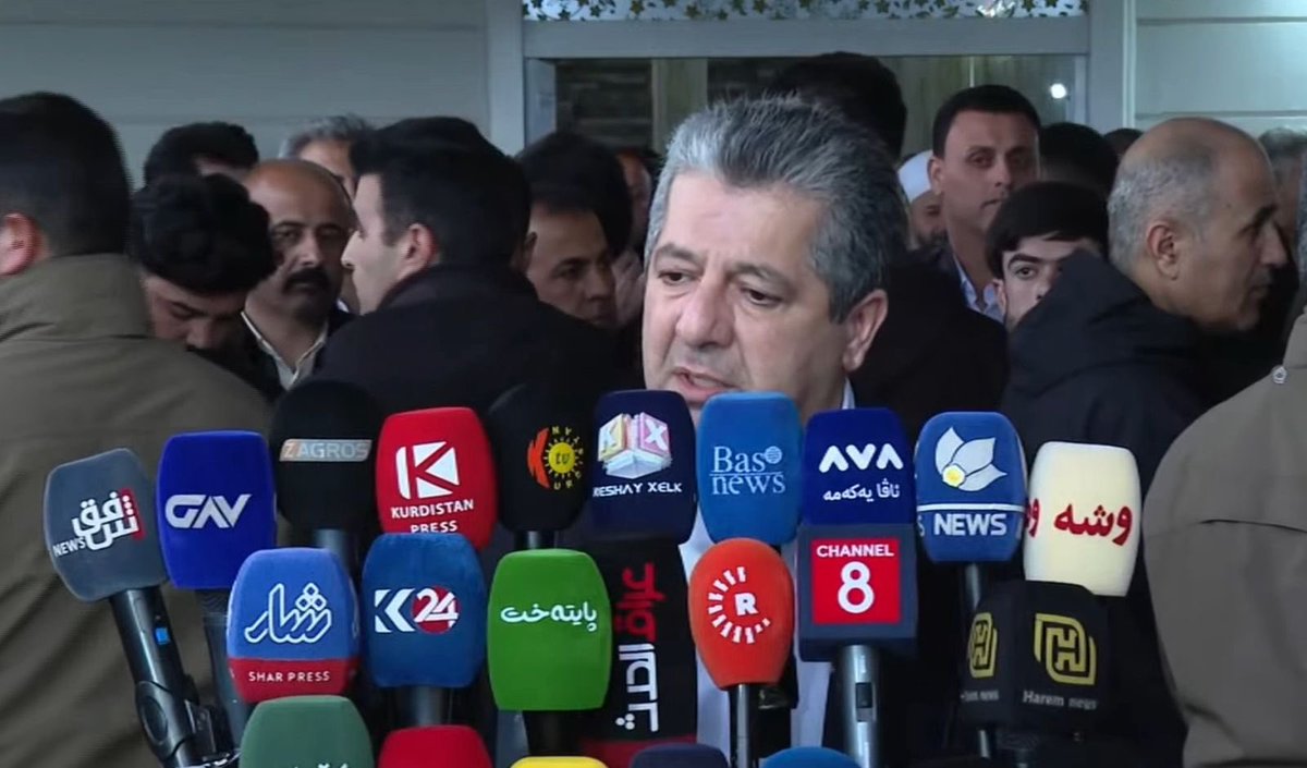 thenewregion's tweet photo. #BREAKING: PM Masrour Barzani says the Iraqi government “knows very well” who the parties behind the attacks on the Kurdistan Region are

“They roam freely, and they are being funded and authorized by the government, but the government says we are unable to confront them. Whether they don’t want or they don’t have the power to, the responsibility still lies with the federal government”