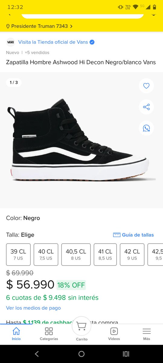 Listentosick's tweet photo. No compren la @Vans Ashwood Hi Decon que está en @Mercadolibre publicidad engañosa, ofrecen un modelo y envían otro, @vans no se hace responsable y uno debe hacerse cargo de la devolución.
Pregunté por el modelo antes de comprarla y me dijeron que si. inhabilitaron las preguntas. https://t.co/7KODeEweca