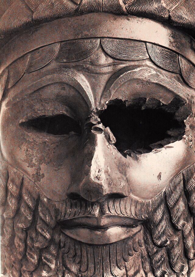 Head of an Akkadian Ruler, believed to represent either Sargon of Akkad or his grandson, Naram-Sin, c. 2250 BC, Ninevah, Mesopotamia.