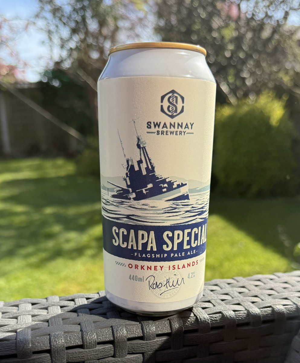 Webstermat's tweet photo. @SwannayBrewery A little present from my daughter who visited you last week. This tastes delicious in the sunshine. Cheers! https://t.co/ftBLtrmbhP