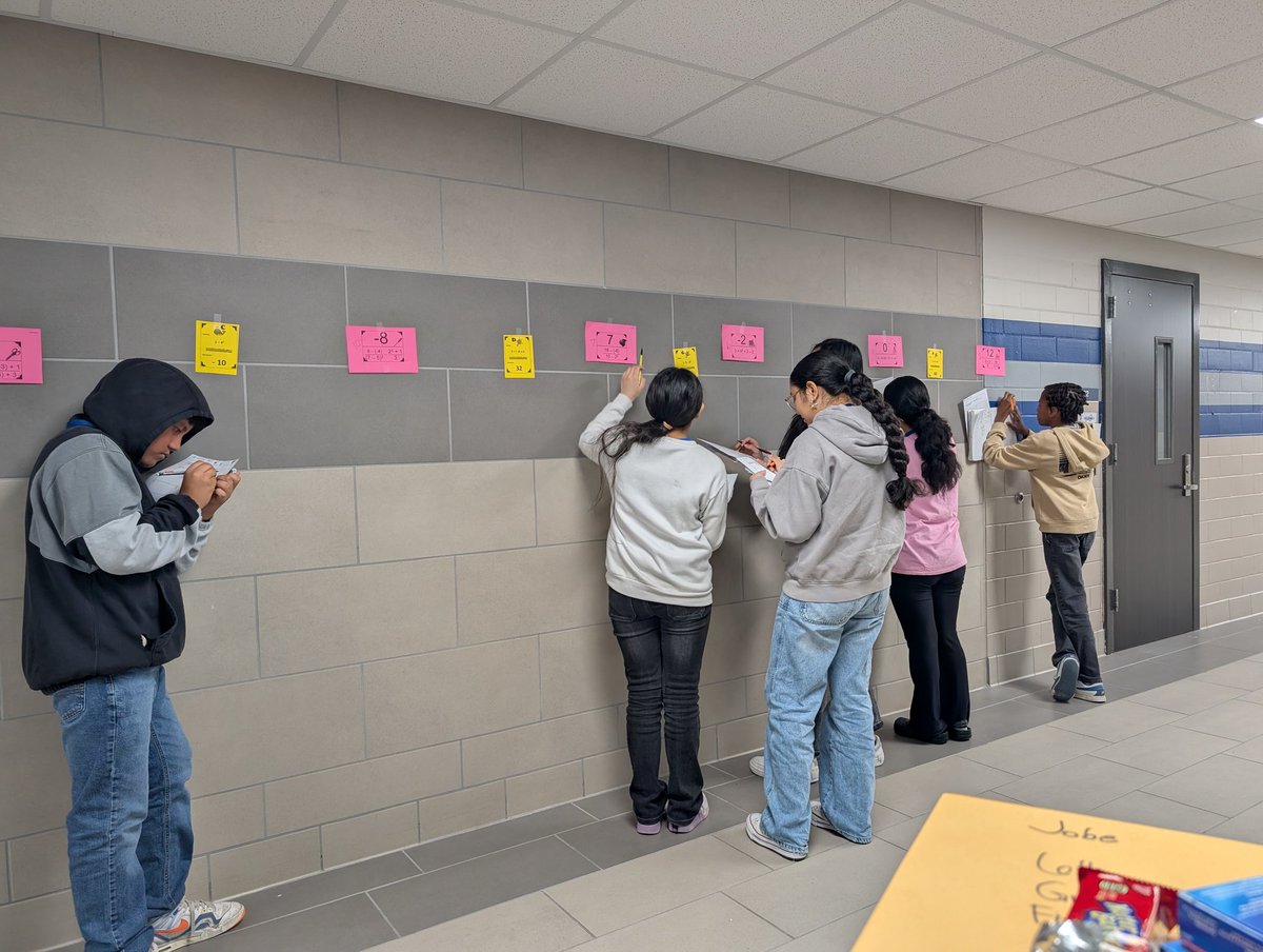 JenniferMJobe's tweet photo. Groupings, Exponents, Multiplicative, Additive! 🚀
Using a GEMA circuit today to keep the momentum high for STAAR review. So proud of every single student in this room for putting in the work and catching those "left-to-right" traps! 👏
#DeanDynasty
#LeadTheStampede 

@Dean_CFISD https://t.co/l7vU3tKaTp