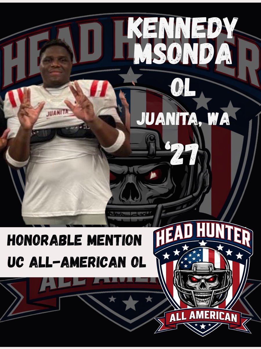 CoachZackGoodFB's tweet photo. Head Hunter All-American Underclassmen OL HM:

@Mostwantedramel '27 Ocoee, FL
@JamesTrew3 '28 Kingsway, NJ
@CaidenIzzard '28 Superior, WI
@deneriofb_ '27 Clarksville, TN
@j_hubb52 '27 Grosse Pointe, MI
@Karsonh_71 '27 Camden Fairview, AR
@msondakenn '27 Juanita, WA
@KendalMullins60 '27 Martin County, KY
@Amaribroome44 '27 Stuart Cramer, NC
@Wewingfootball '27 Jefferson, FL