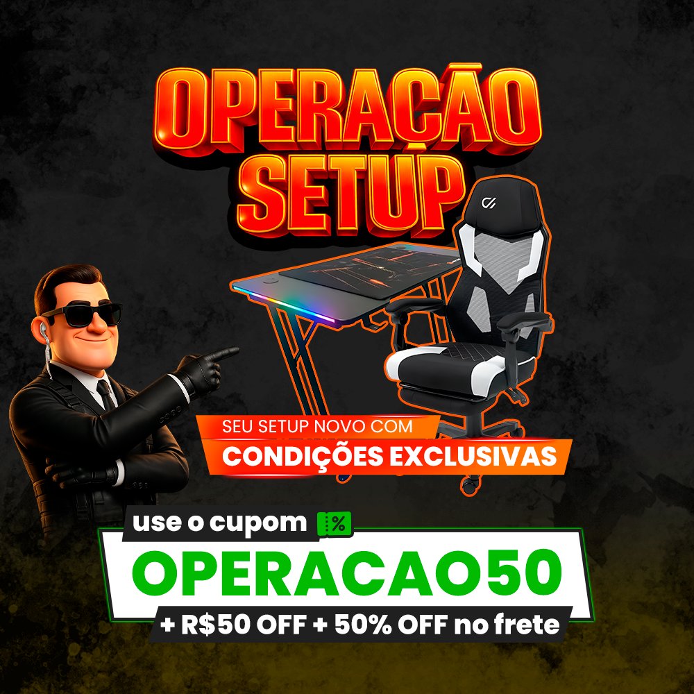 🚨 OPERAÇÃO SETUP ESTÁ NO AR 🚨

Chegou a hora de sair do setup improvisado… 
 e montar o seu jeito certo 😏

💻 PC Gamer do seu jeito 
 🎁 KIT Gamer com condição especial 
 💸 Cupom + frete com desconto

Mas não vacila… essa condição não fica muito tempo 👀