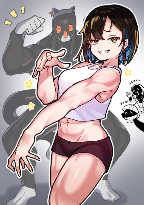 #おにかき ムキムキカシラ