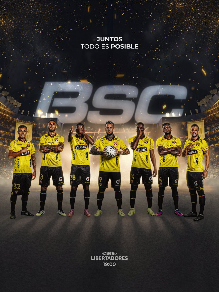 BarcelonaSC's tweet photo. 𝗝𝗨𝗡𝗧𝗢𝗦
todo es posible.
HOY, MÁS QUE NUNCA. 💛🔥 https://t.co/whBVnpghA2