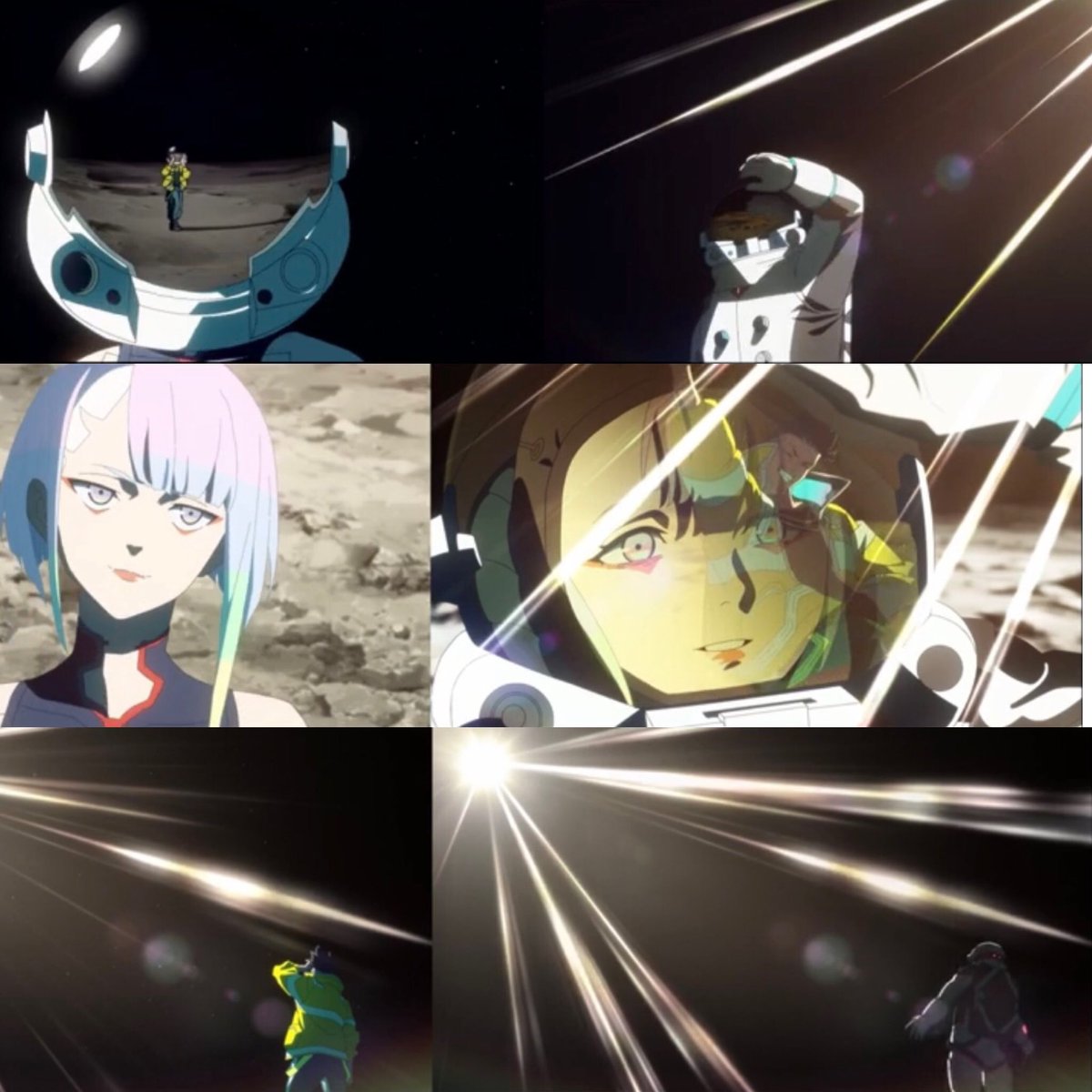 Daily__TRIGGER's tweet image. ⌈#CyberpunkEdgerunners⌉

😭 Today on the Moon