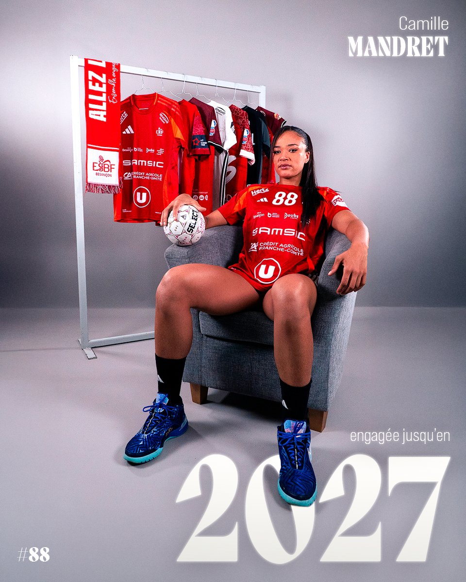 ESBF_Handball's tweet photo. 📝 𝗣𝗥𝗢𝗟𝗢𝗡𝗚𝗔𝗧𝗜𝗢𝗡 - Camille MANDRET

Arrivée à Besançon en 2024, Camille MANDRET prolonge l’aventure avec l’ESBF pour une saison supplémentaire ❤️‍🔥

🗞️ Retrouvez l’article : https://t.co/A2Gem2102f https://t.co/41m9ZWha3y