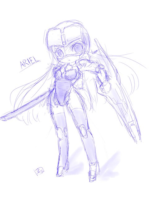 #ロボ娘なんでも投稿祭
ARIEL 