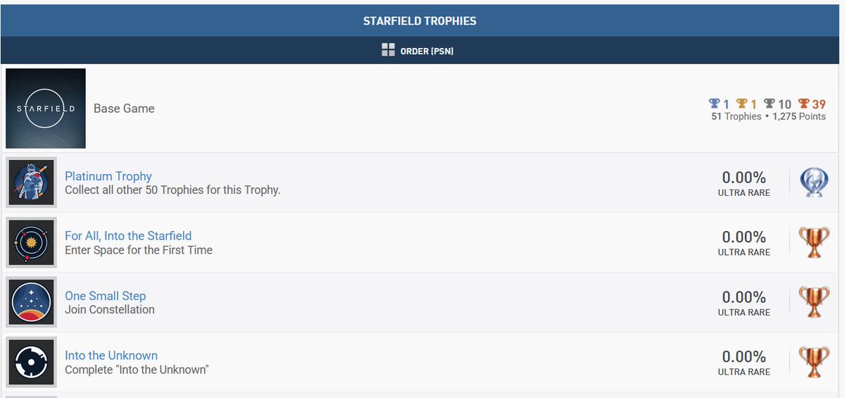 T_7SS4N's tweet image. نزلت تروفيات لعبة القرن STARFIELD نسخة PS5‼️

تشمل الإضافات وعدد: 83 تروفي + بلاتينوم 🏆
