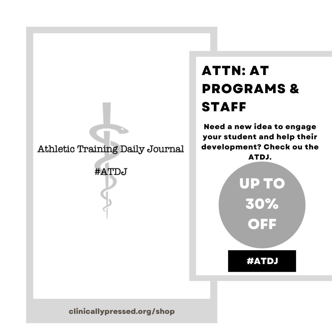 Program Directors, Head ATs, really anyone, 
Looking for a resource to bring to your class, staff and/or department to help grow and develop together? We’d like to present the ATDJ. Resources to grow and reflect across many categories.

LINK: amzn.to/40vSEqo

#ATDJ
