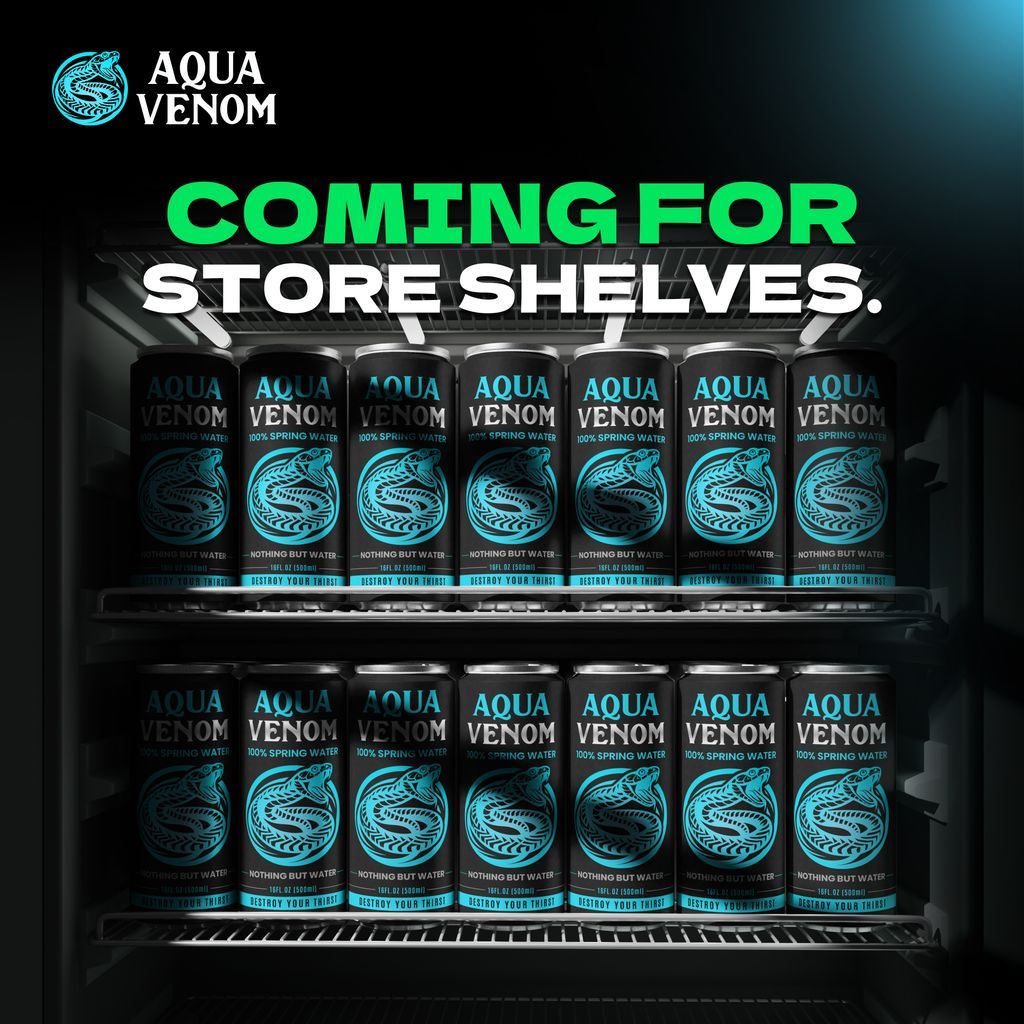 DrinkAquaVenom's tweet image. COMING FOR STORE SHELVES. 🤩
Get ready to grab your hydration upgrade.

Tag the store you want us in. 

#ComingSoon #HydrationUpgrade #DrinkBetter #NextLevelHydration #StayRefreshed