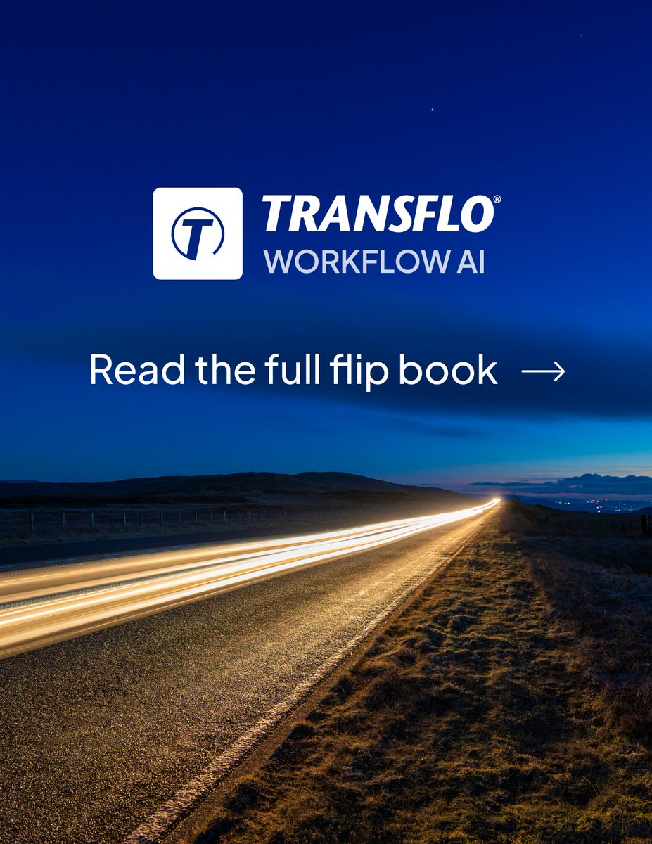 PegasusTRANSFLO's tweet photo. Interested in learning more about Workflow AI for LTL?

In our new flipbook, you can dive deeper into the platform’s automated freight audit and invoice resolution processes and the growth Workflow AI can unlock for your business.

Discover more: https://t.co/VCvBcHAY39 https://t.co/hMUIhsdtar