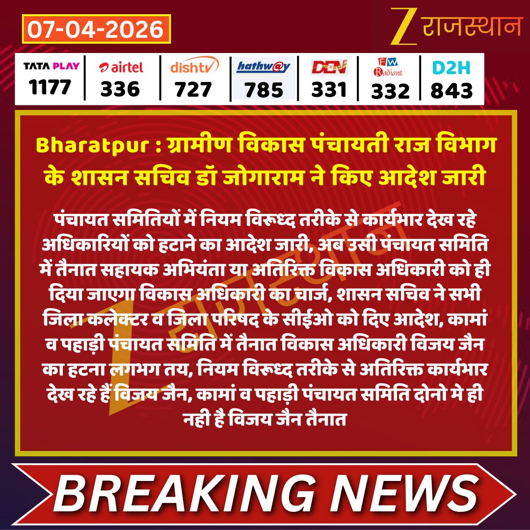 ZEE Rajasthan tweet media